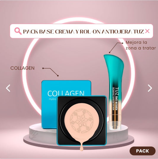 Belleza - PACK BASE CREMA Y ROLL-ON ANTIOJERAS TUZ